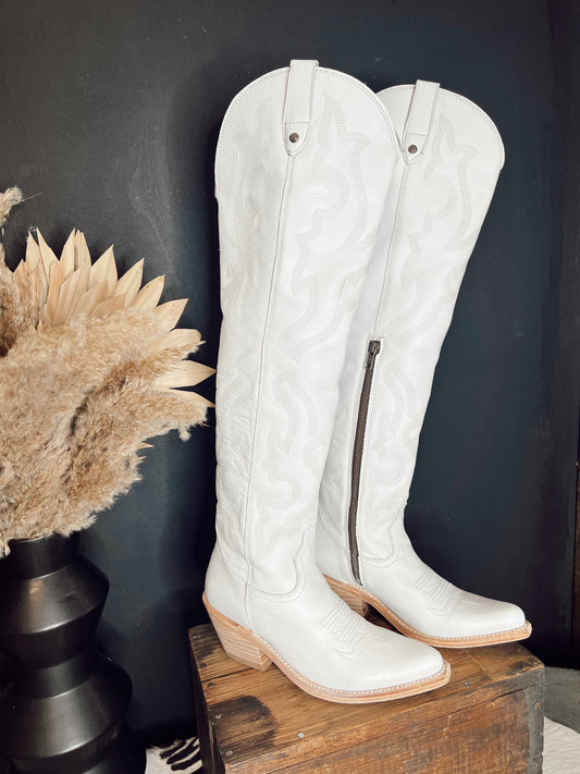 Liberty Black Kendra Pelo Granizo Blanco/Cafe Boots