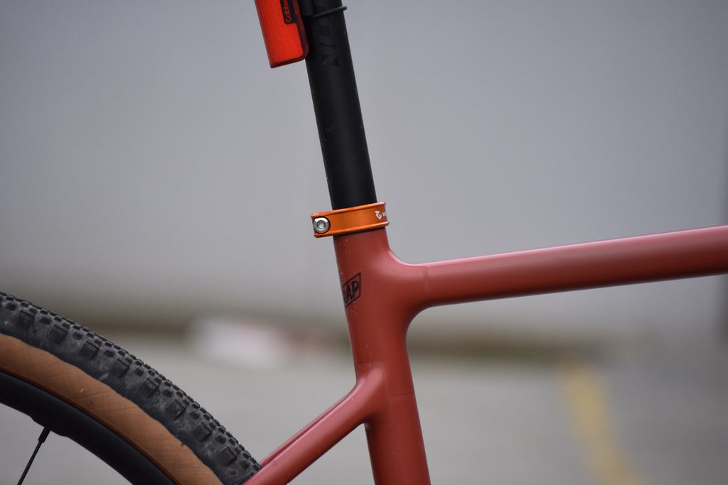 Orange Wolf Tooth seat clamp