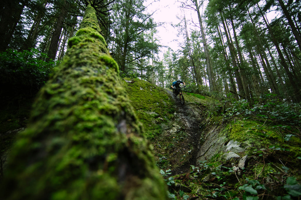 Wade Simmons sends it down a rock slab