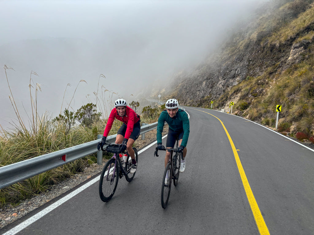 Cycling through the misty mountains of Colombia