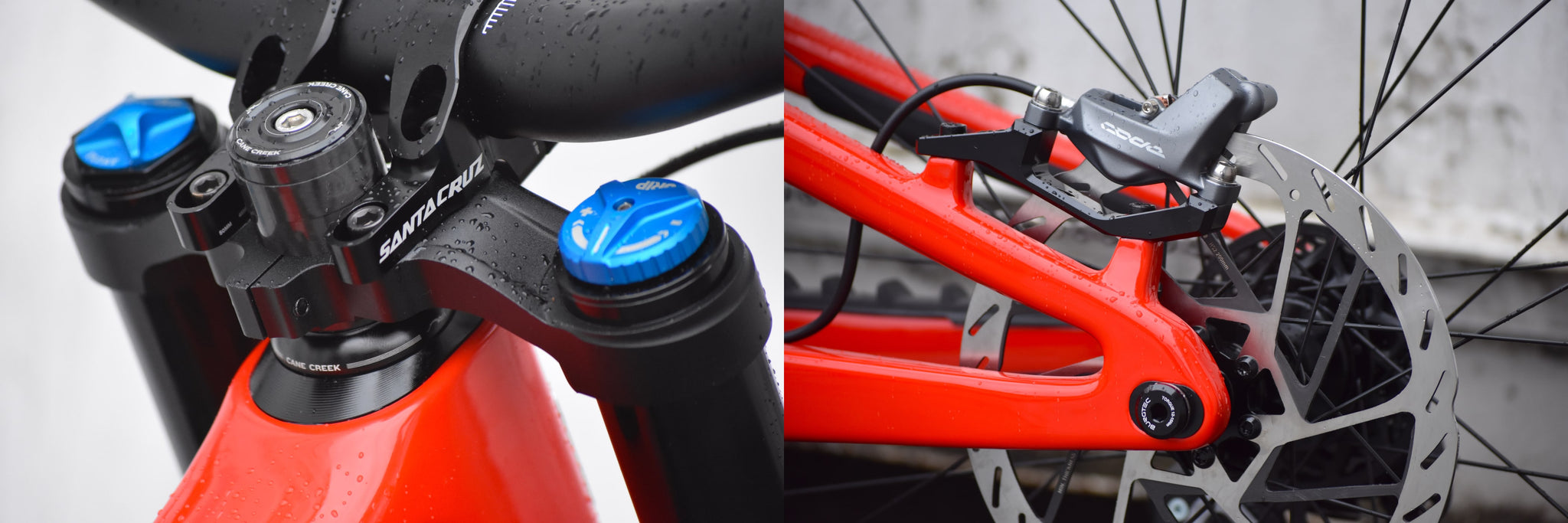 Santa Cruz V10 adjustable headset cups and axle