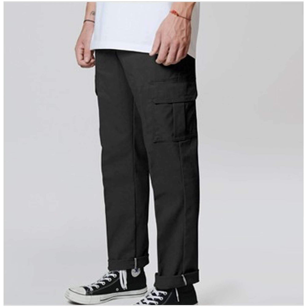 slim straight cargo pants