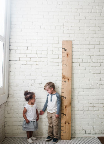 Wooden Growth Chart from White Loft