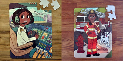 Puzzles with black kids from Puzzle Huddle