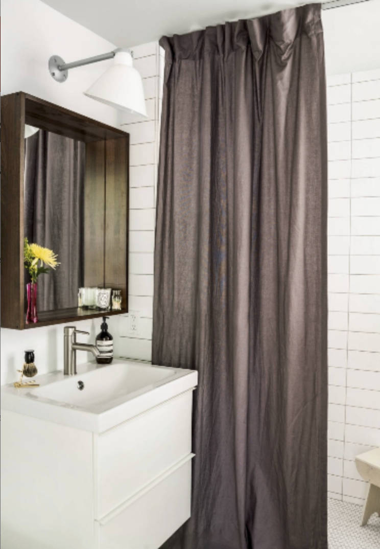 long shower curtain hooks