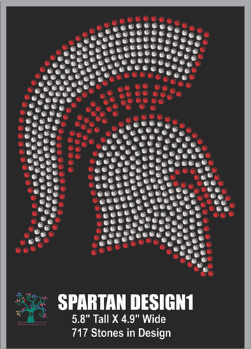 Spartan Design 1 ,TTF Rhinestone Fonts & Rhinestone Designs