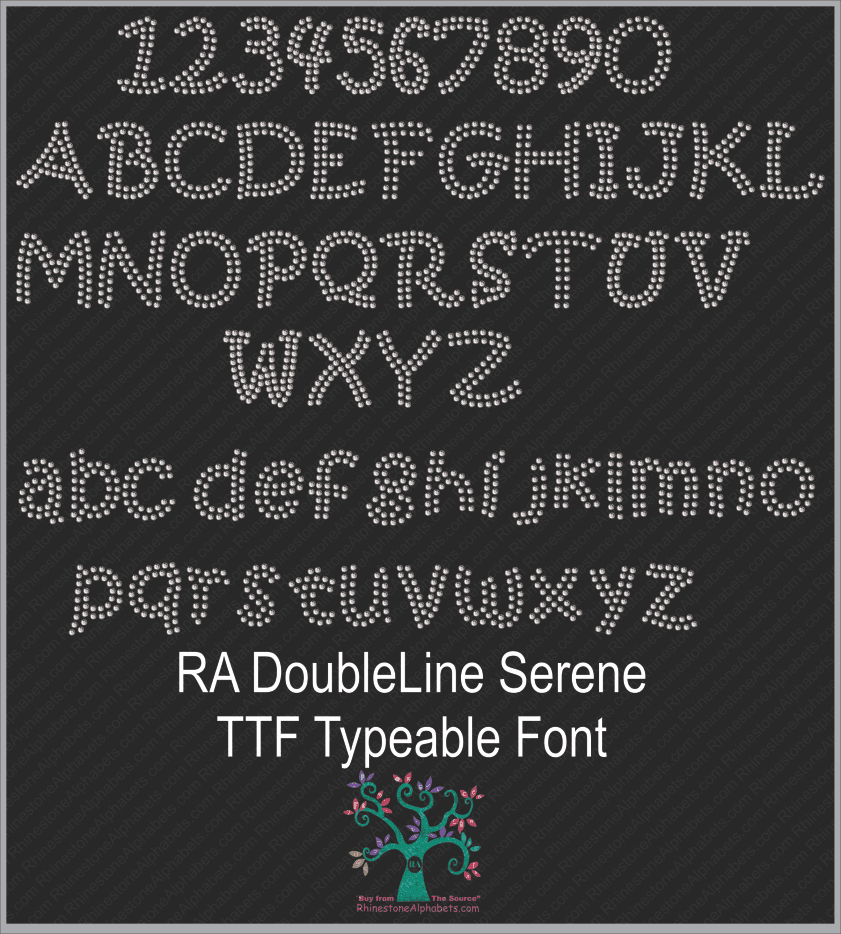 rhinestone font free download