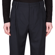 Lemaire One-Pleated Pants (Midnight Blue) | Suspension Point