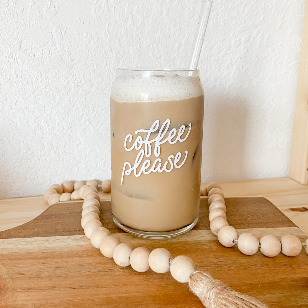 Frosted Retro Daisy Iced Coffee Glass – Vinyl Chaos Design Co.