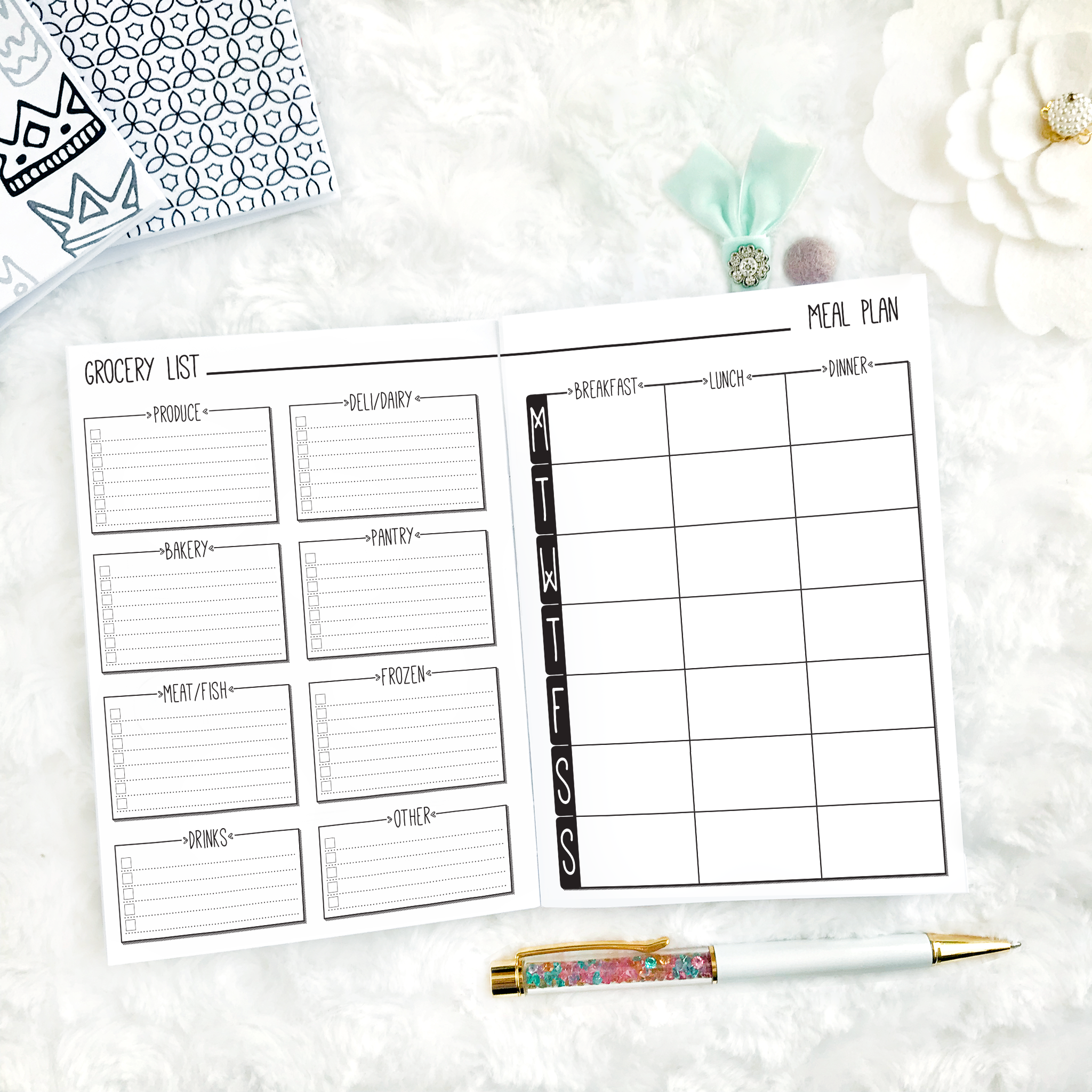 Lpa Planner Inserts Undated Doodle Weekly All Inclusive Printed Lights Planner Action