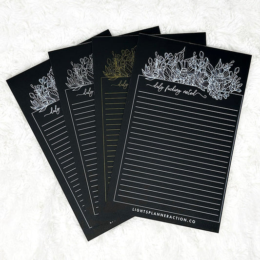 LPA Blackout Notepads, Meal Planner