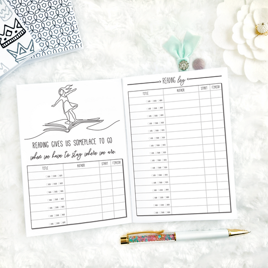 A5 Reading Journal Printable Editable Book Review Template PDF Book Tracker  Log Reading Planner Insert Page Reading Reflection 