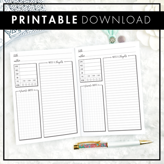 Tarot Journal Printable A4 Letter A5 Binder - Pdf (1079876)