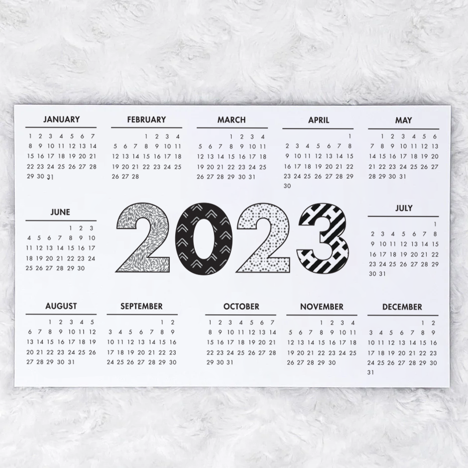 Lpa Notepads | 2023 Calendar | Tri-Month | Printed | Lights Planner Action