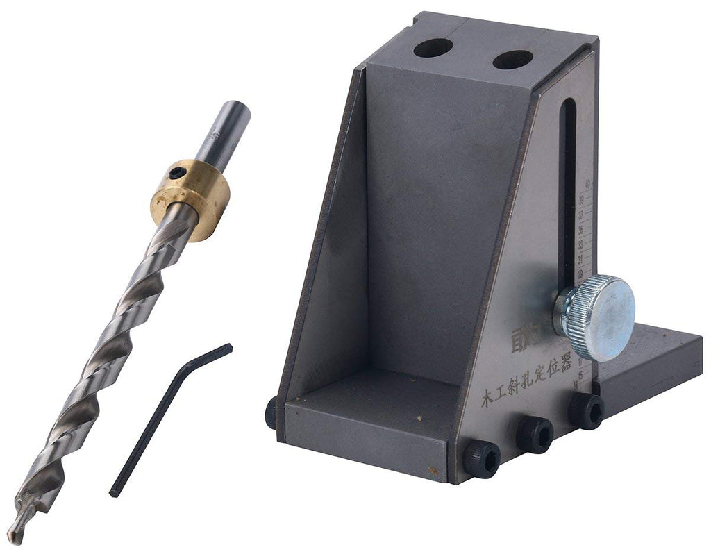 1 Set Mini Pocket Hole Jig Kit Drill Bit Woodworking Joint 
