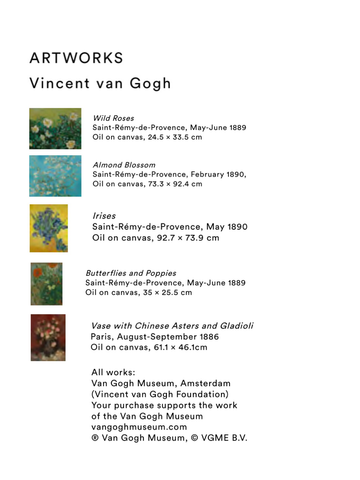 Van Gogh Artwork Credits