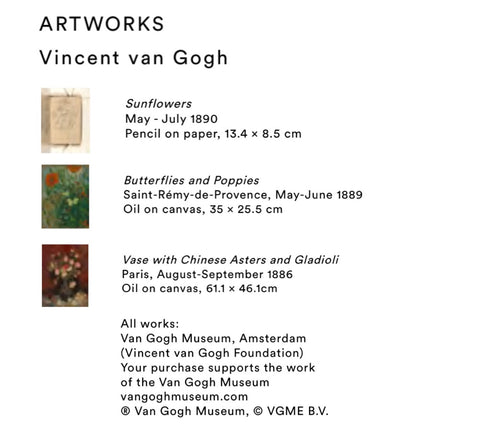 Van Gogh Artwork Credits