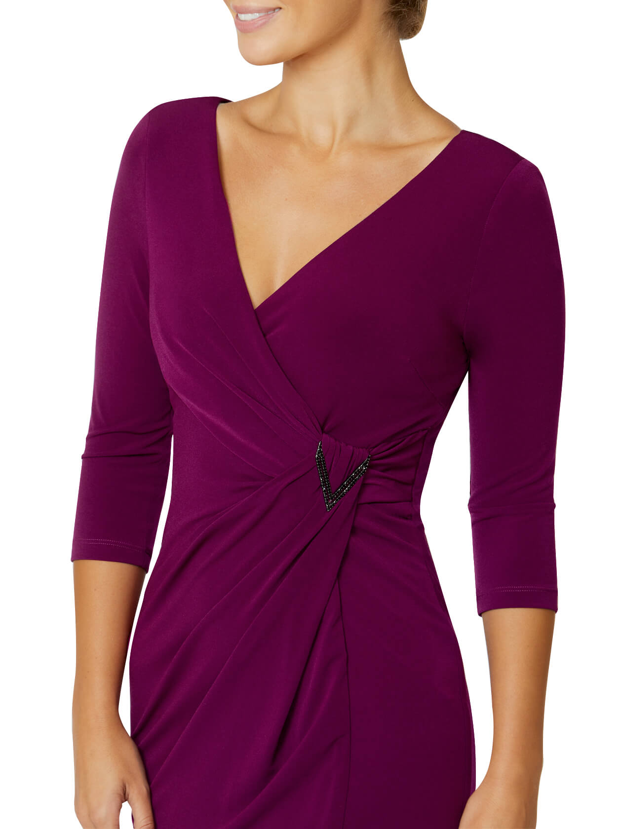 Willow Magenta Jersey Dress