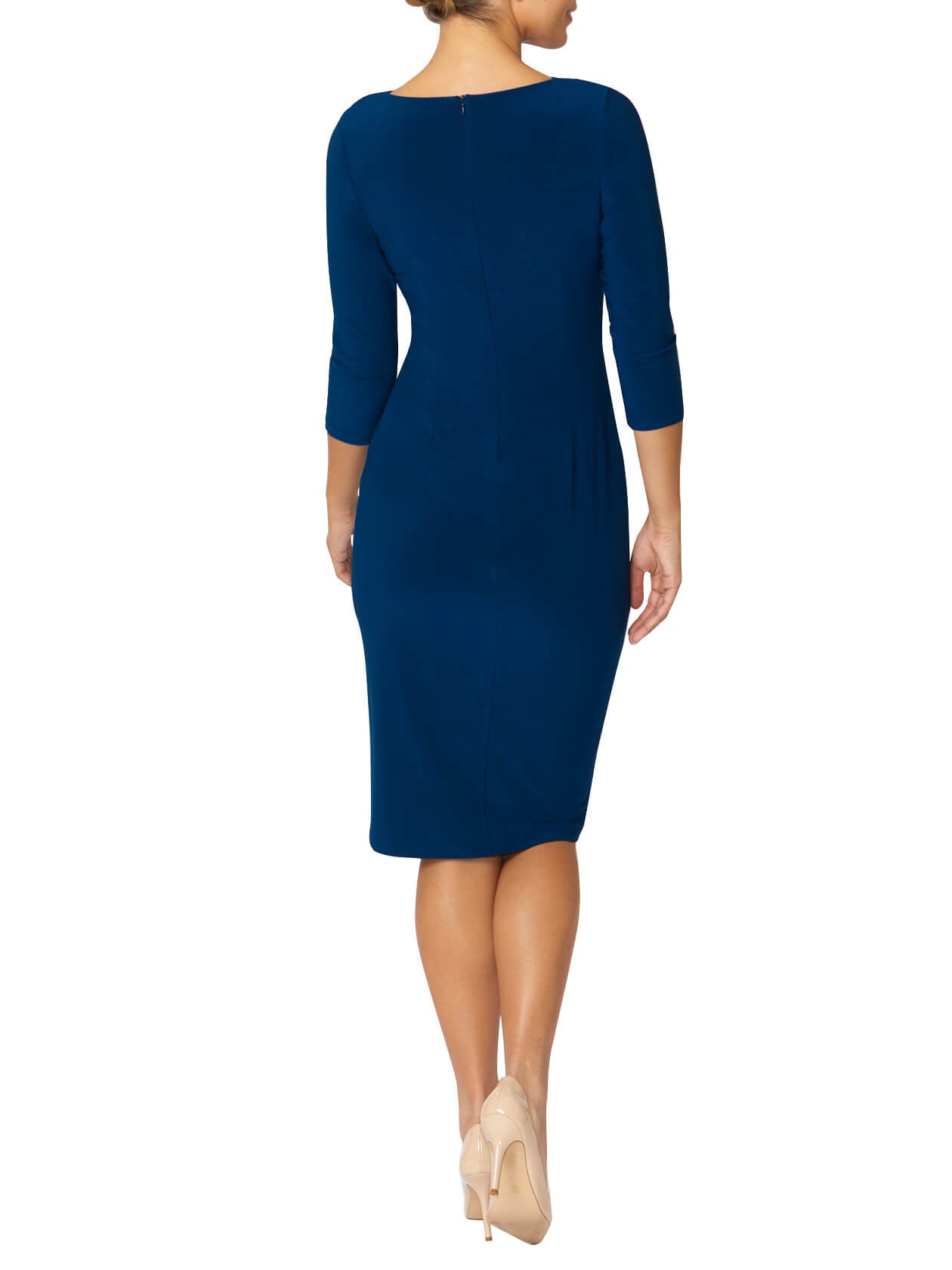 Aurora Ocean Blue Jersey Dress