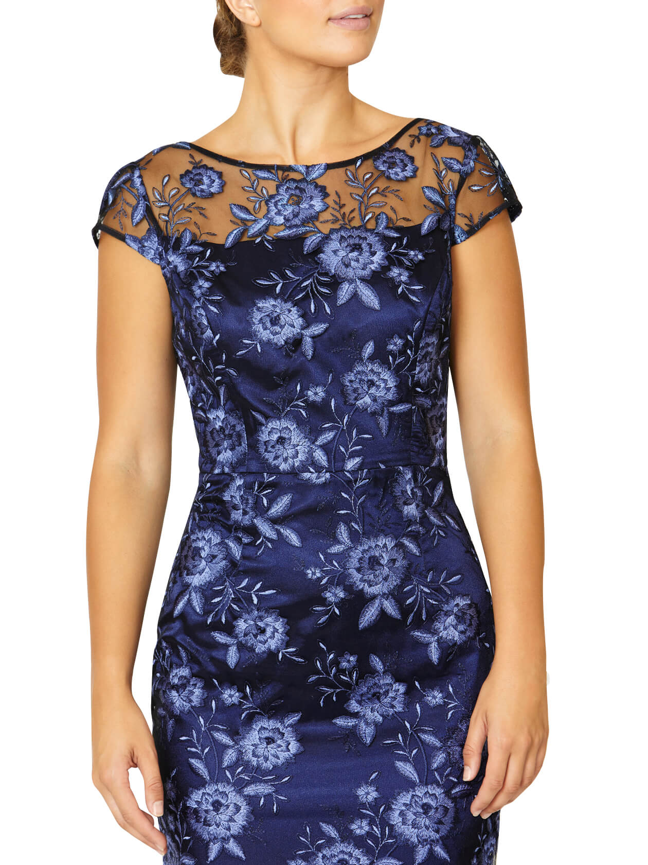 Catherine Blue Embroidered Dress