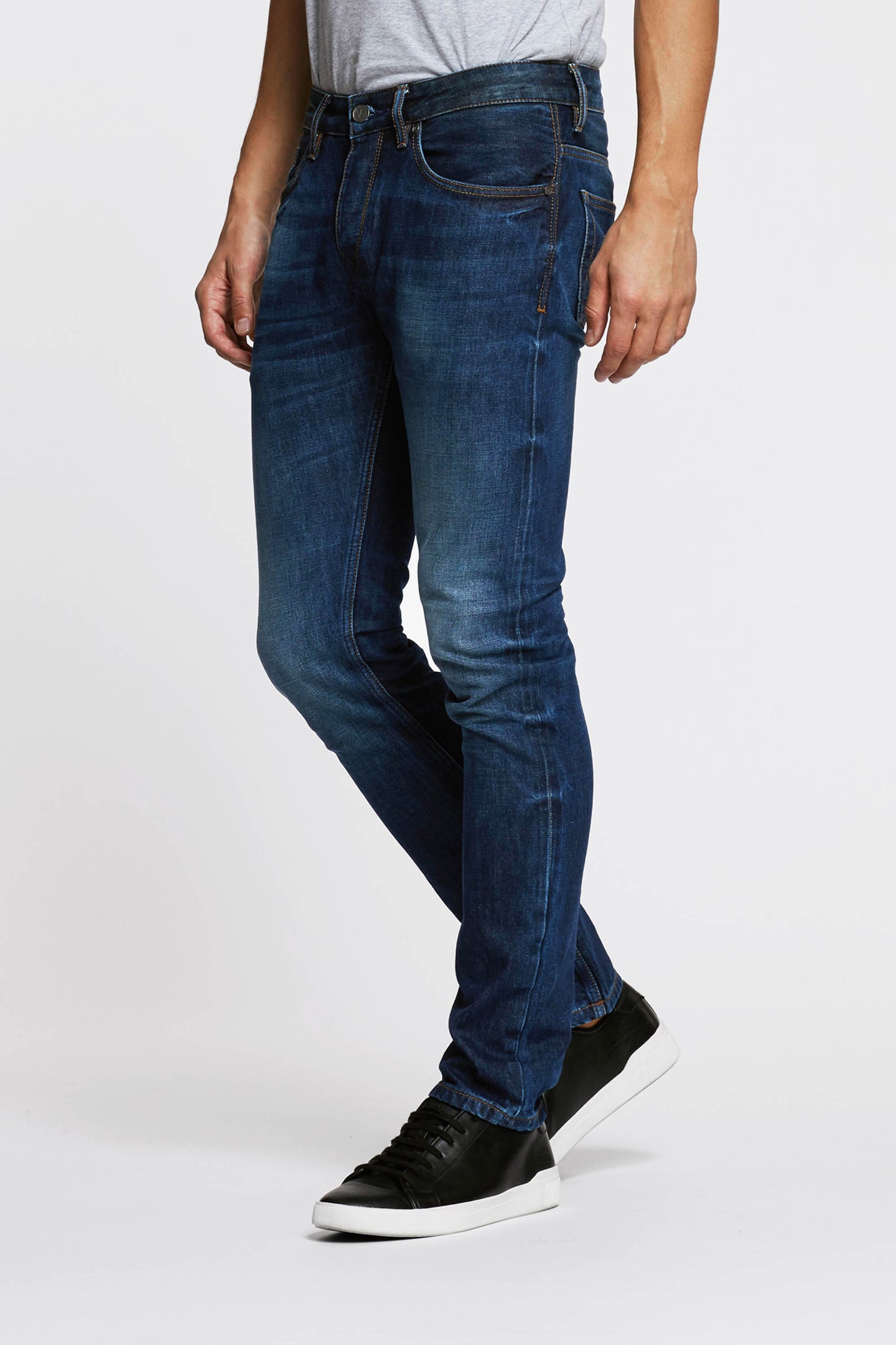 mens slim selvedge jeans