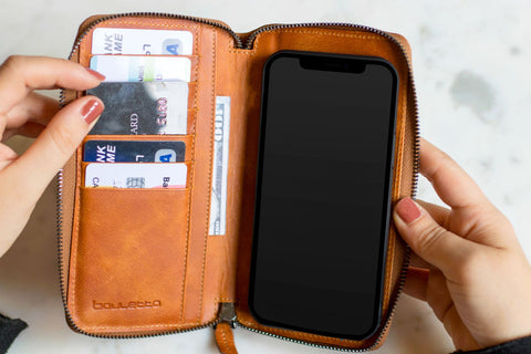 Pouch Leather Wallet Case
