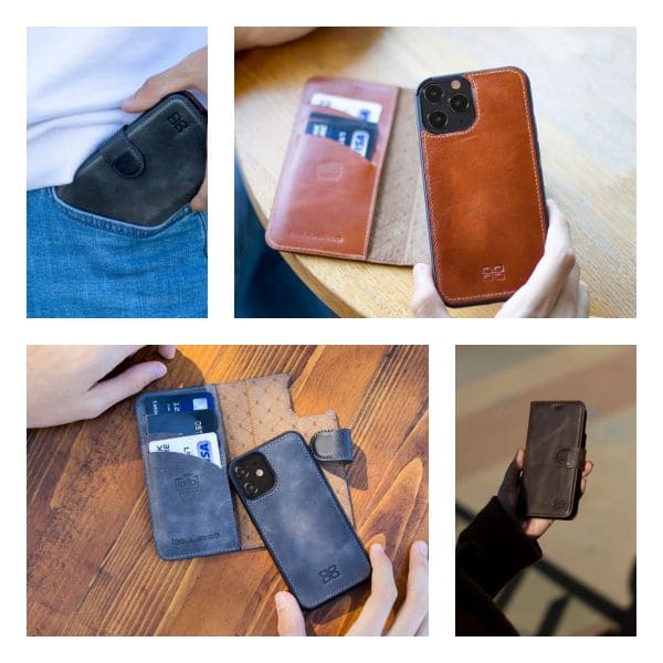 Premium Quality Genuine Leather Cases for iPhone 12 - Bouletta