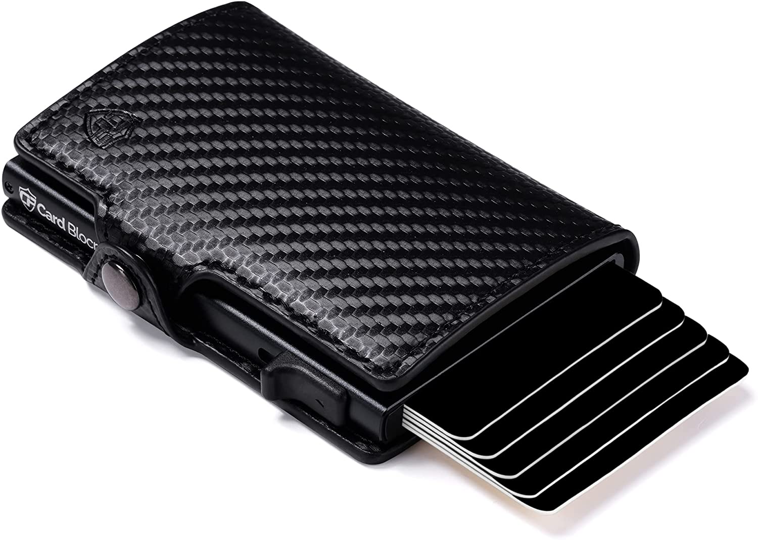 deken ijsje nevel Card Blocr Credit Card Wallet Carbon Fiber PU Leather Minimalist Walle –  Conceal Plus