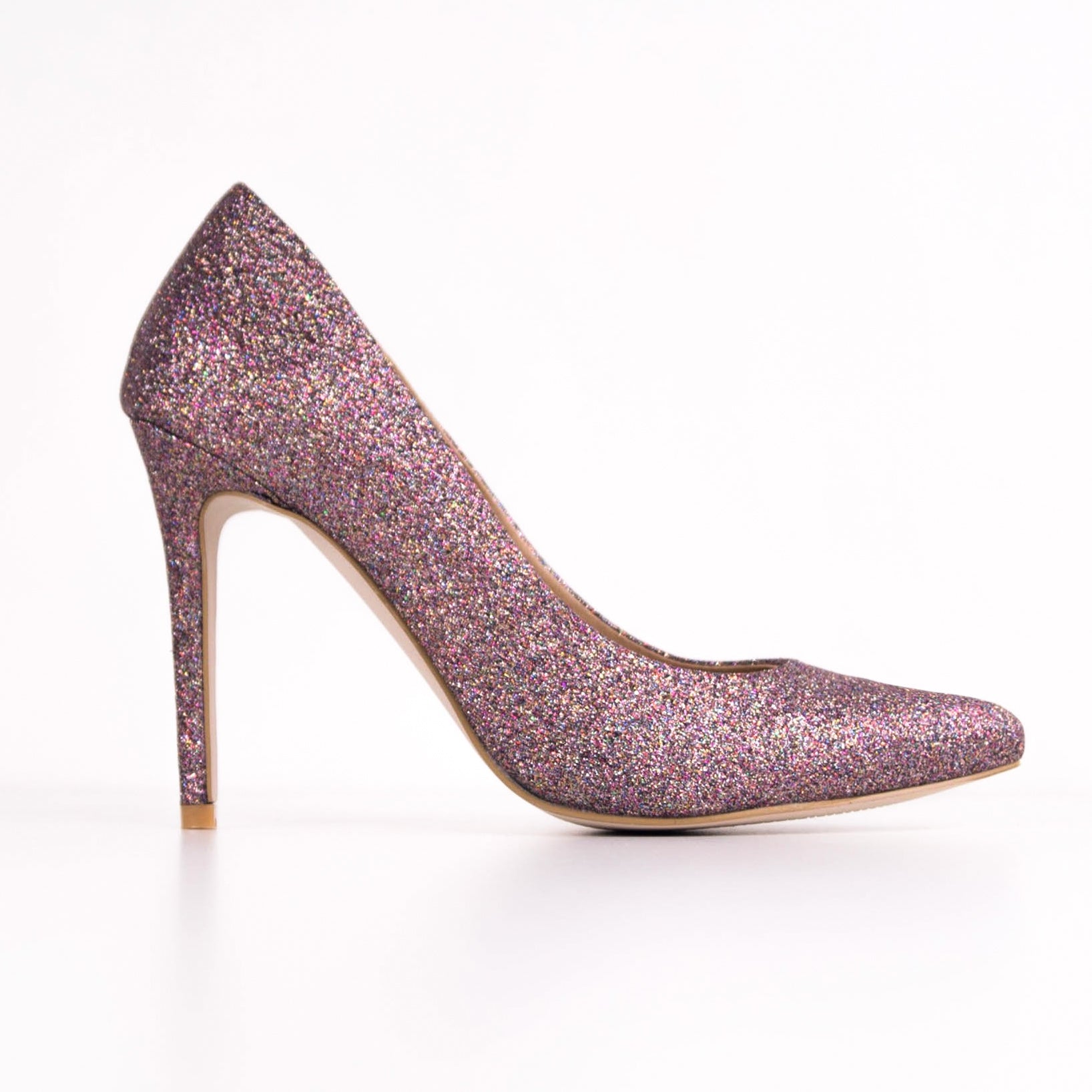 glitter court heels