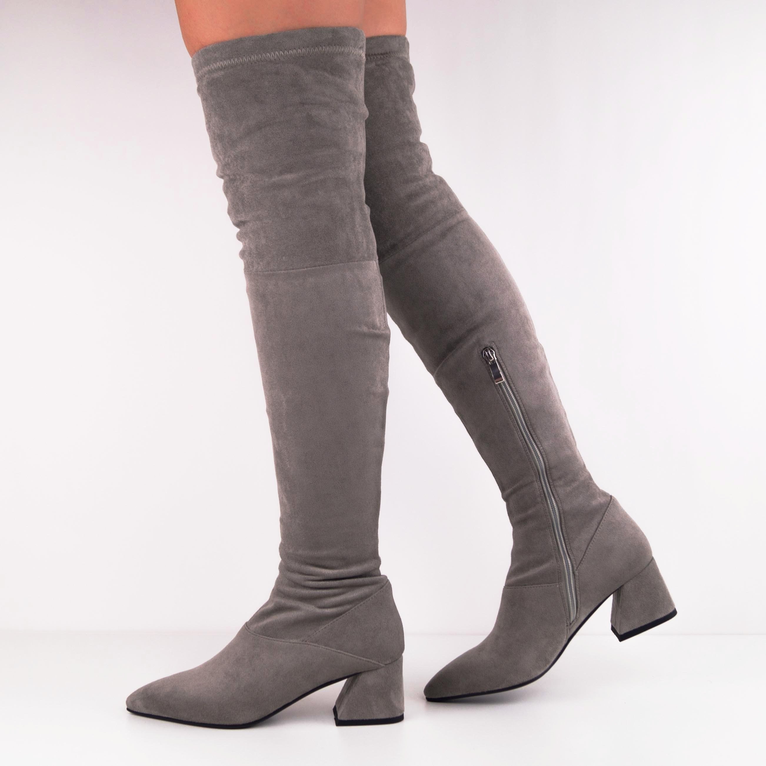 FAITH Suede Over-the-knee Boots with 