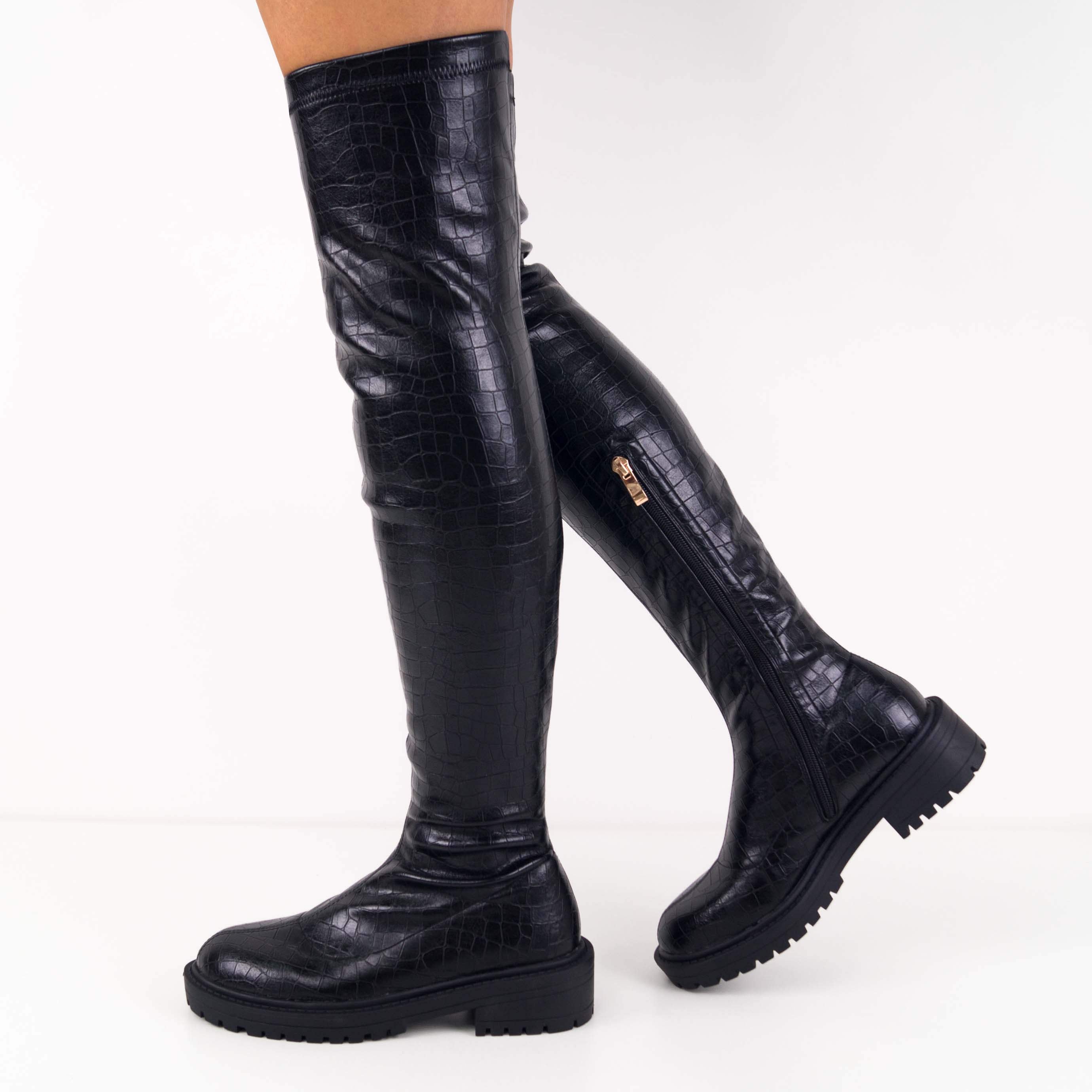 croc over the knee boots