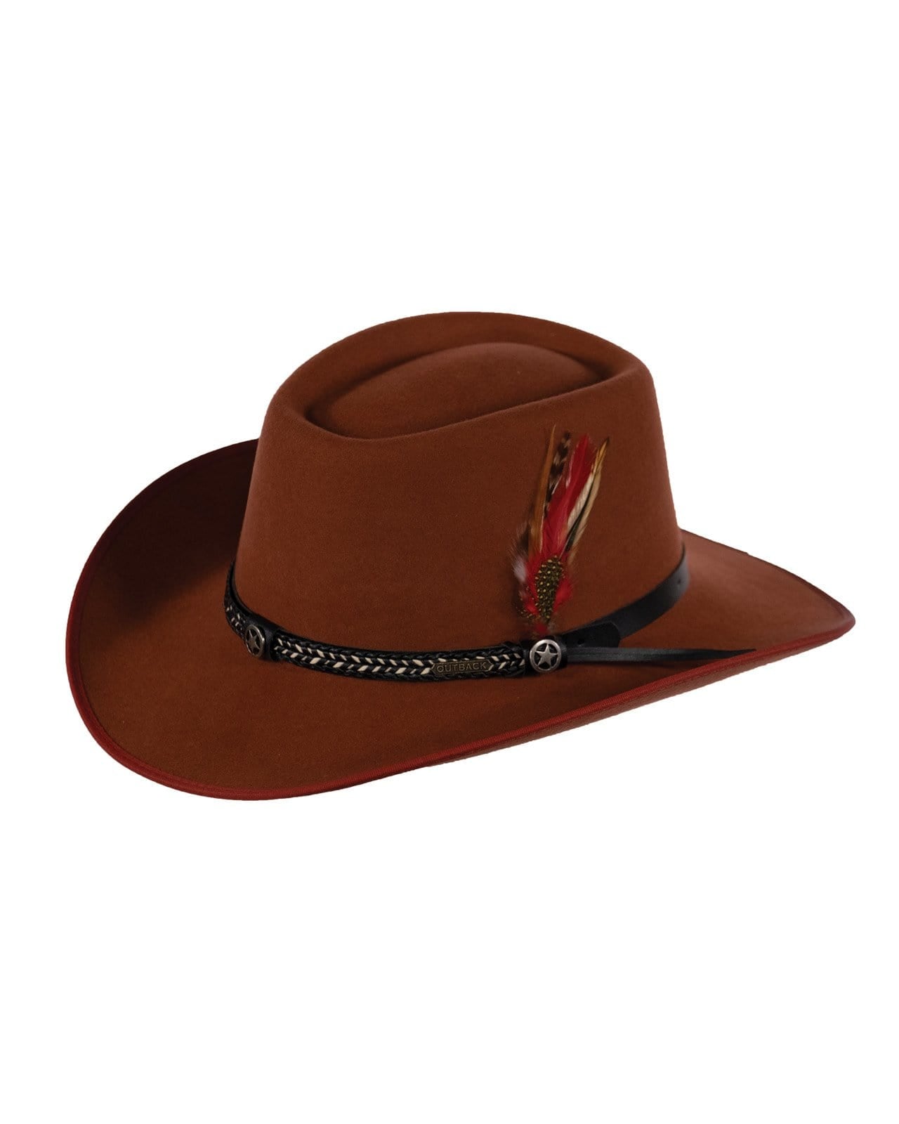 Derby - Pecan Felt Hat - Limpia Creek Hats