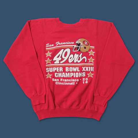 San Francisco 49ers Vintage Crewneck Super Bowl XXIII Cincinnati Bengals at Double Double Vintage