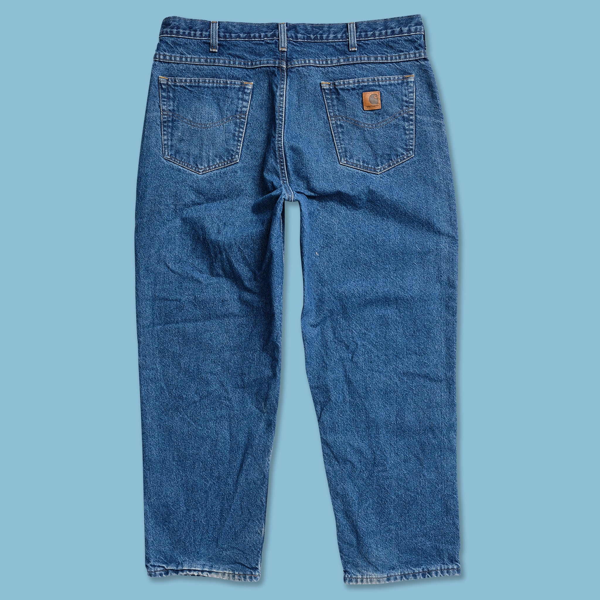 image of VIntage Carhartt Lined Denim Pants 40x30