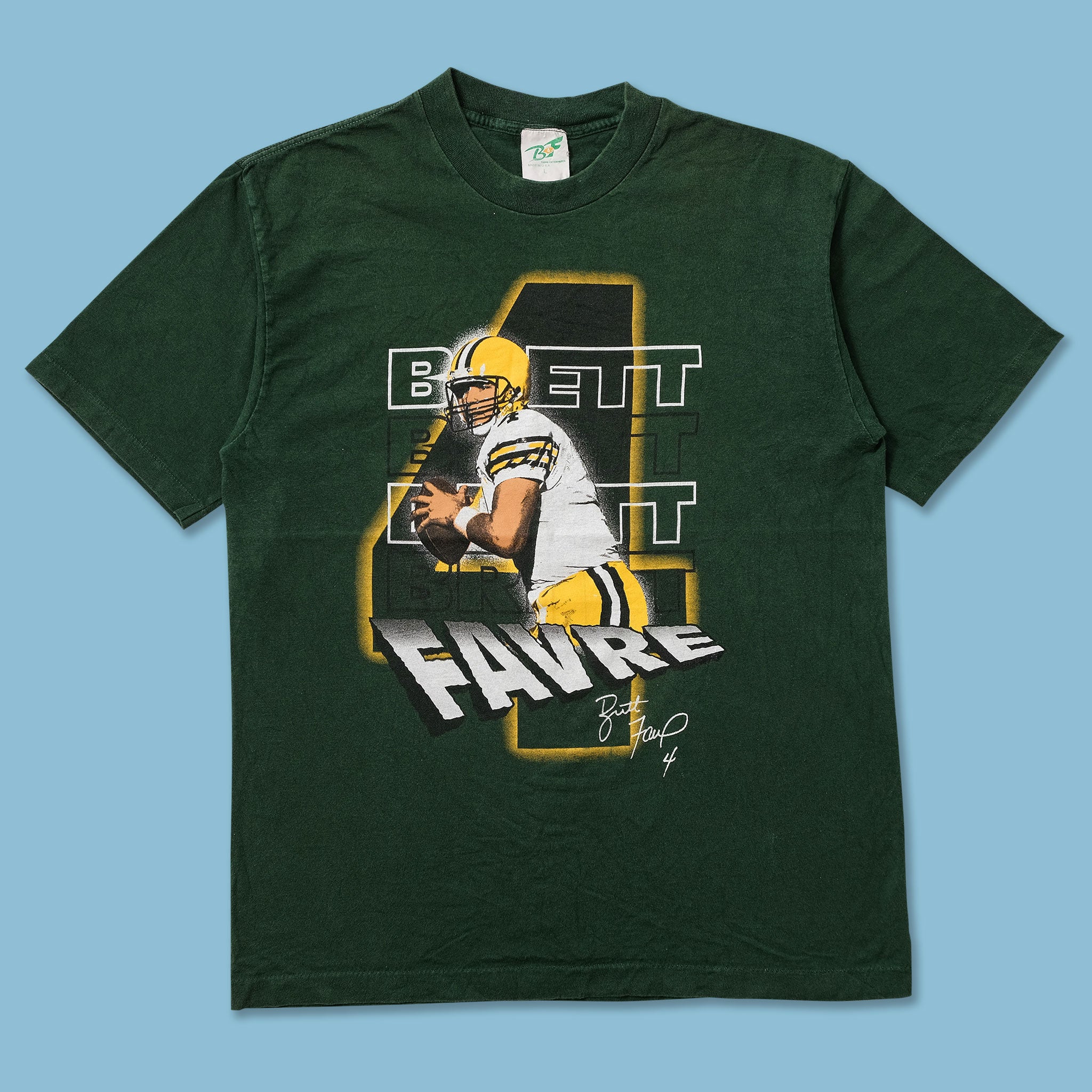 Image of Vintage Brett Favre T-Shirt Medium