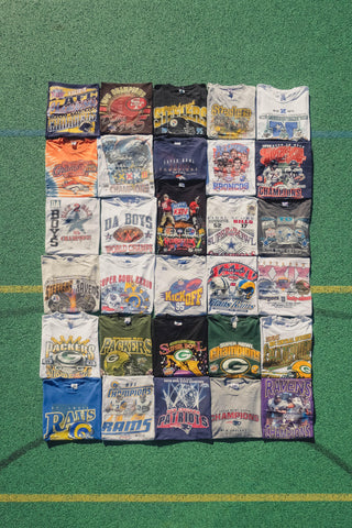 Vintage Super Bowl T Shirts from Packers, 49ers, Patriots, Bengals at Double Double Vintage 