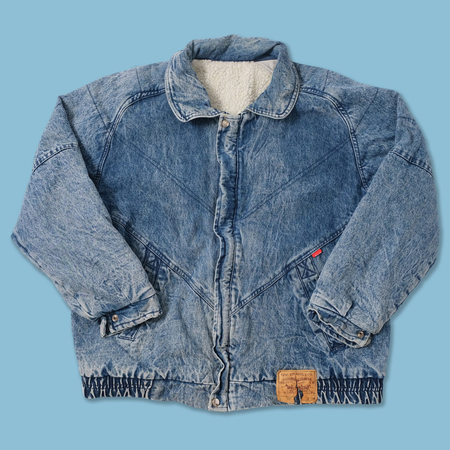 levis padded denim jacket