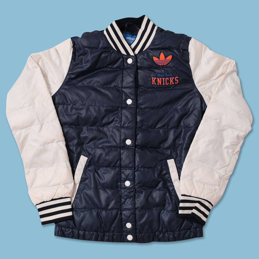 himno Nacional llamar Popa Women's adidas NY Knicks Padded College Jacket Small | Double Double Vintage