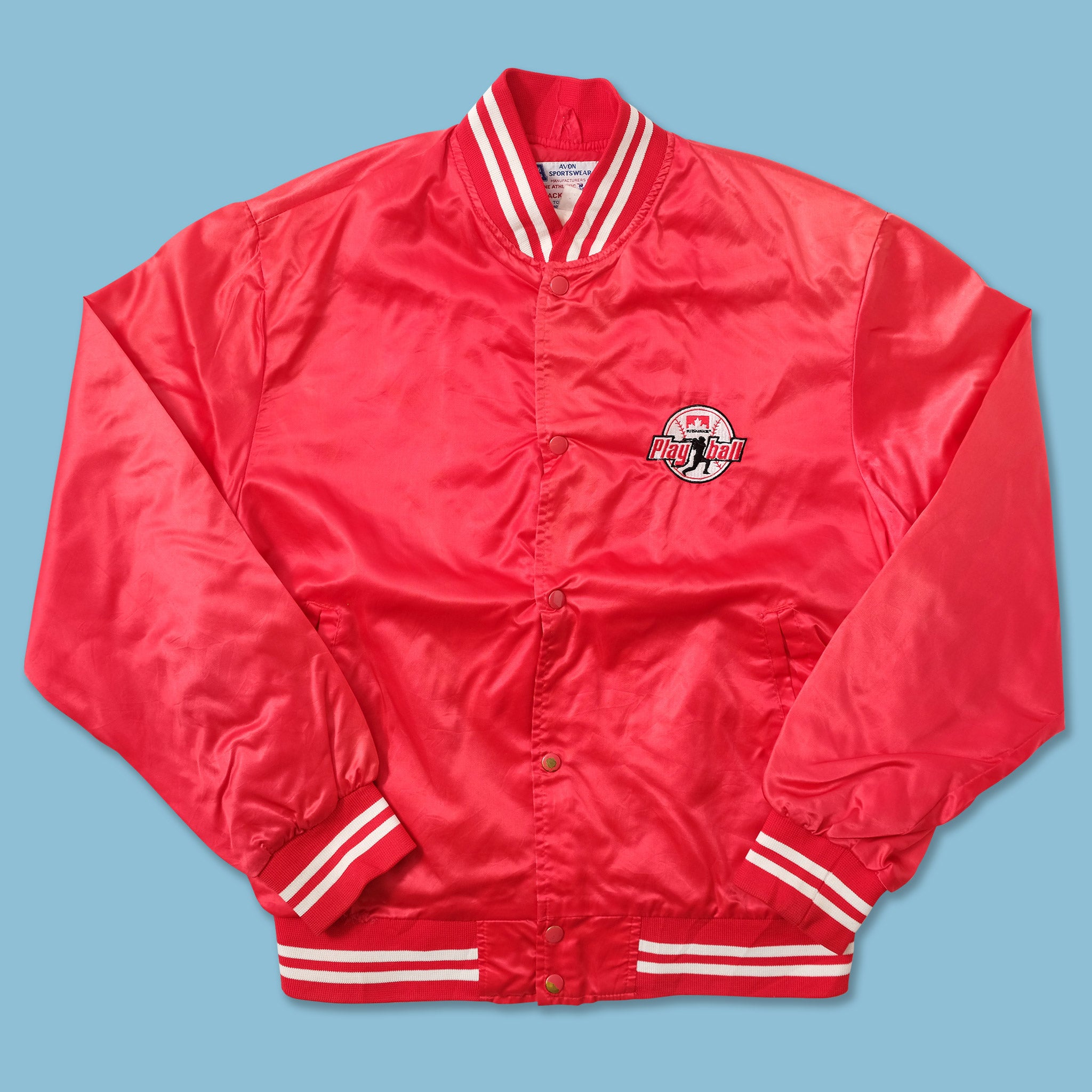 Image of Vintage Satin Varsity Jacket XLarge