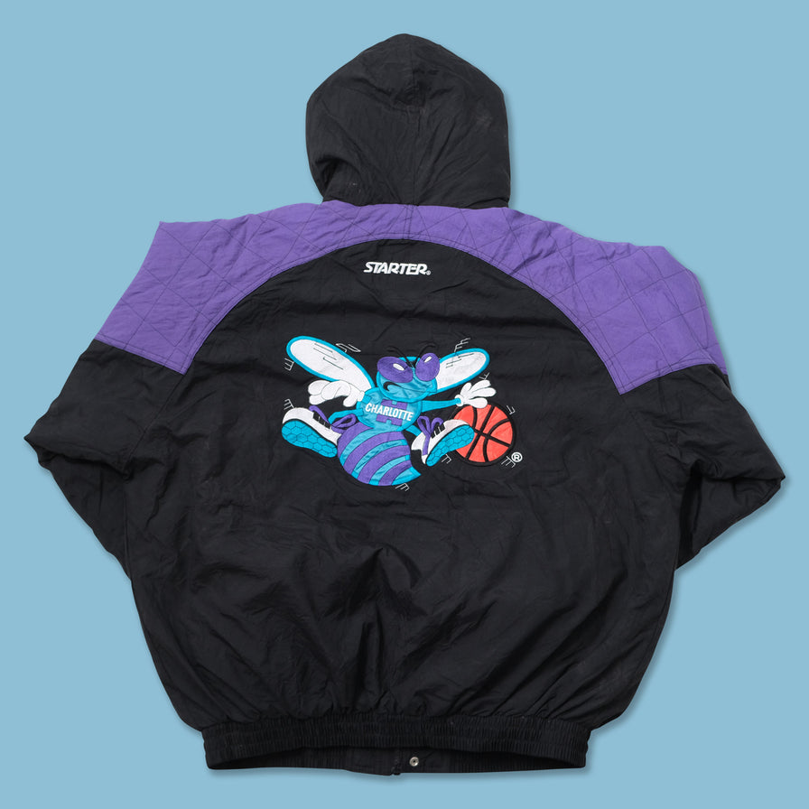 Vintage Starter Charlotte Hornets Jacket XLarge | Double Double