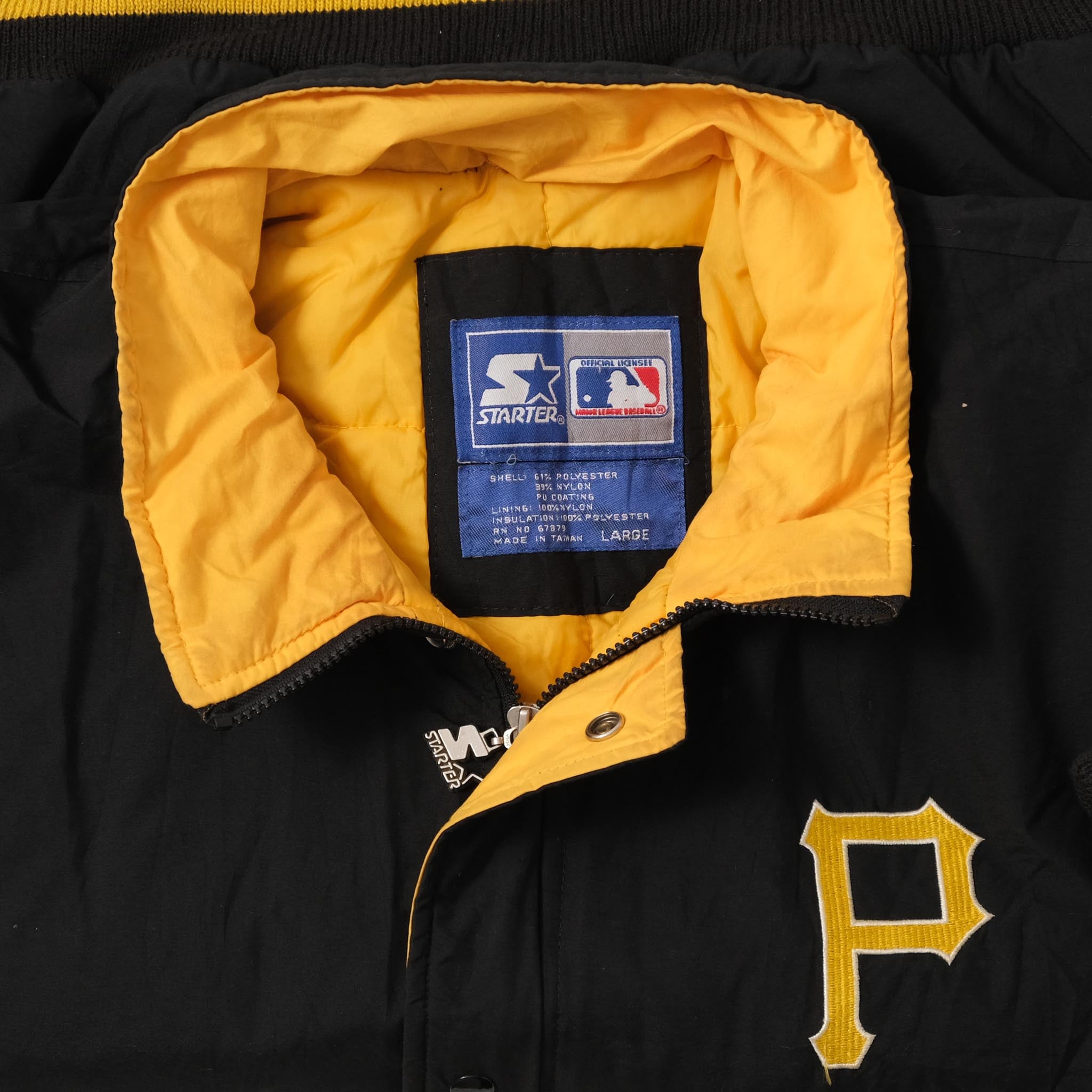 Vintage Starter Pittsburgh Pirates Padded Jacket XLarge | Double