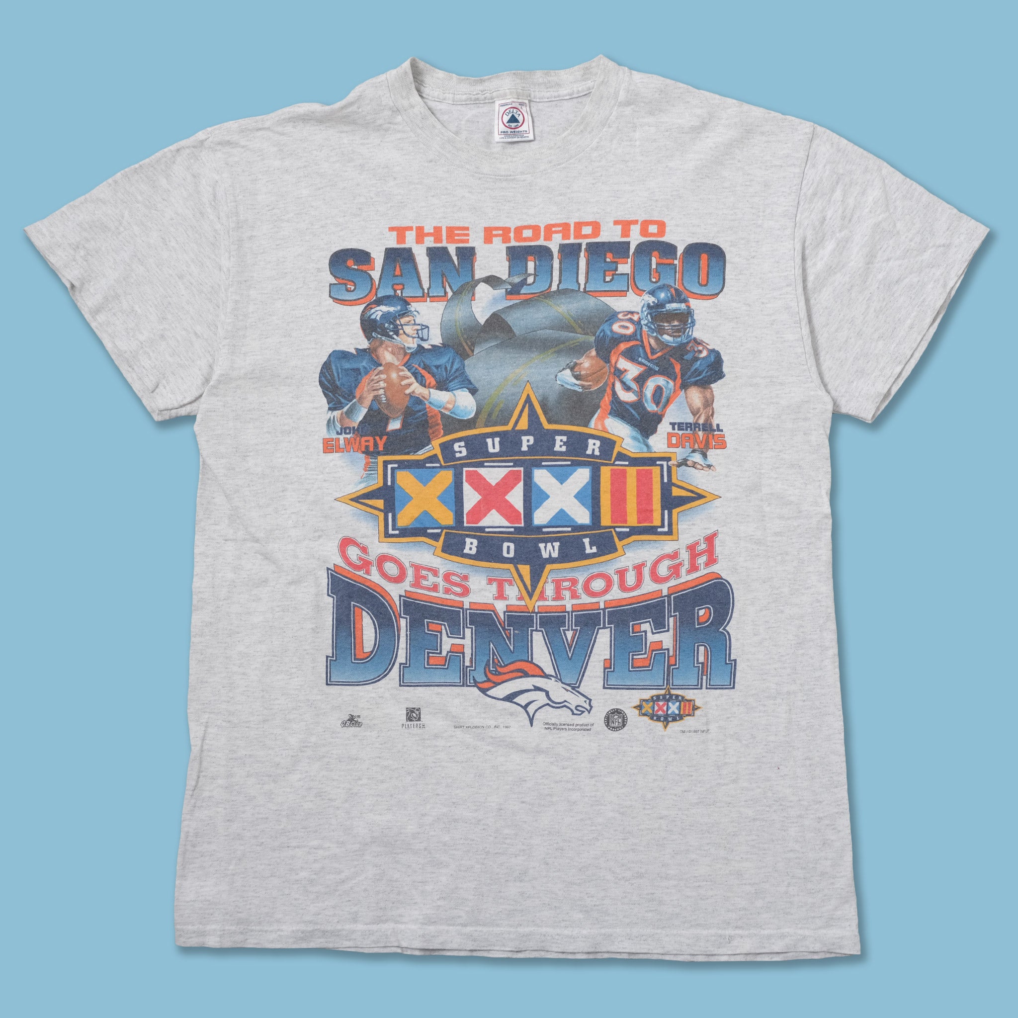 denver broncos throwback t shirt