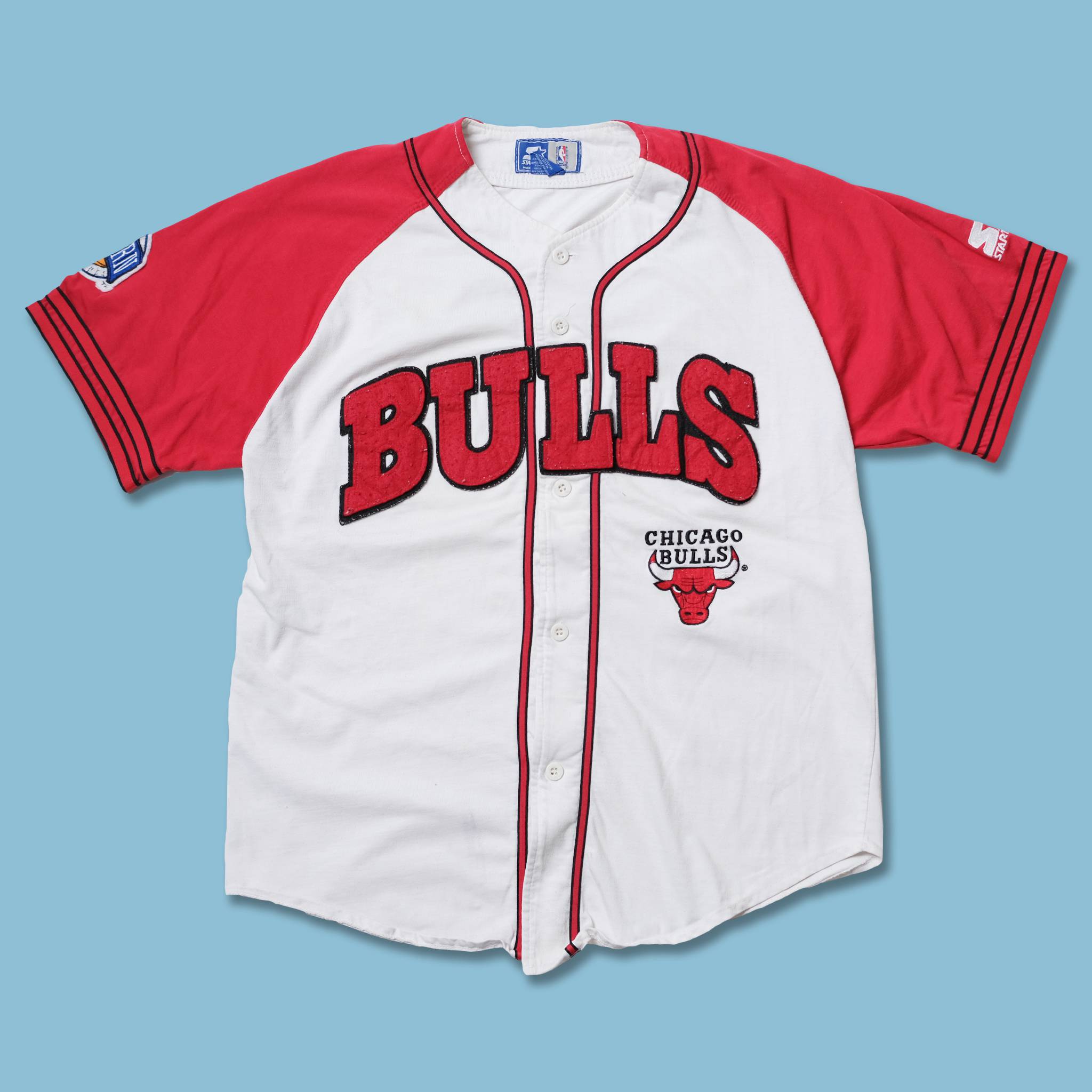 chicago bulls baseball shirt