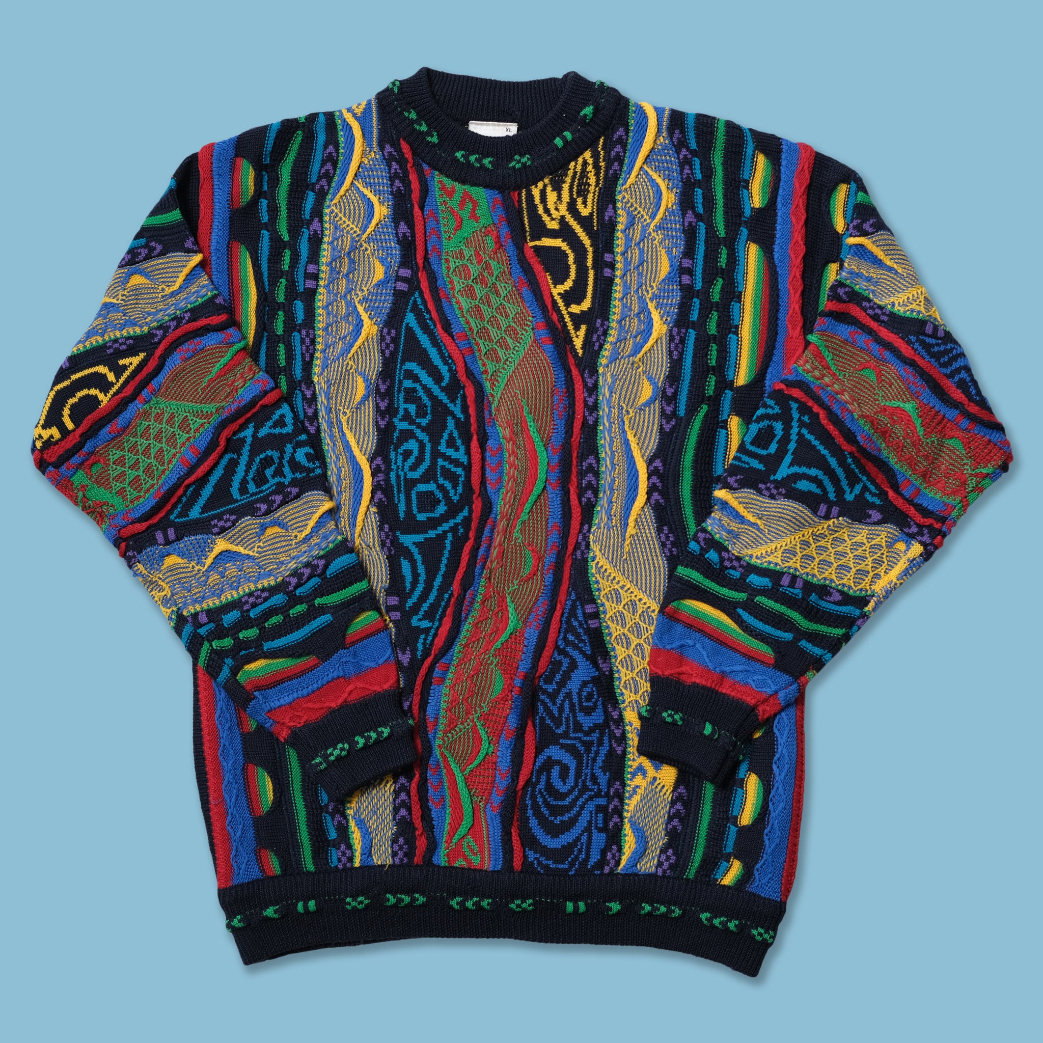 Vintage Gazno Coogi Style Sweater Large / XLarge – Double Double Vintage