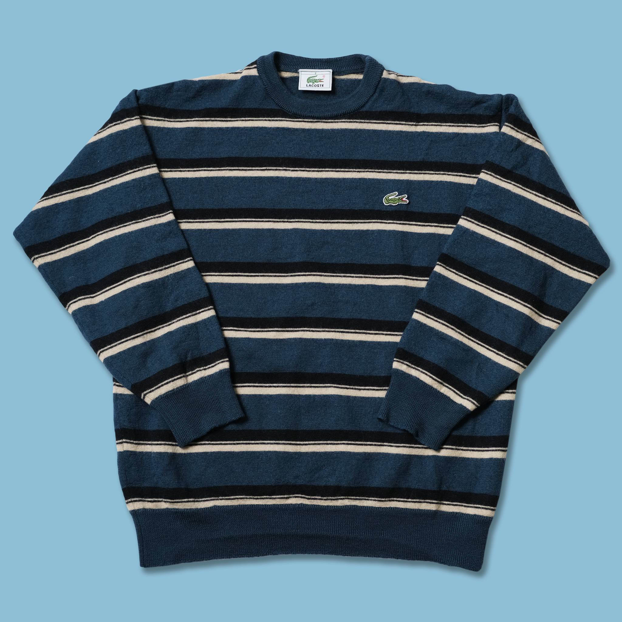 lacoste sweater striped