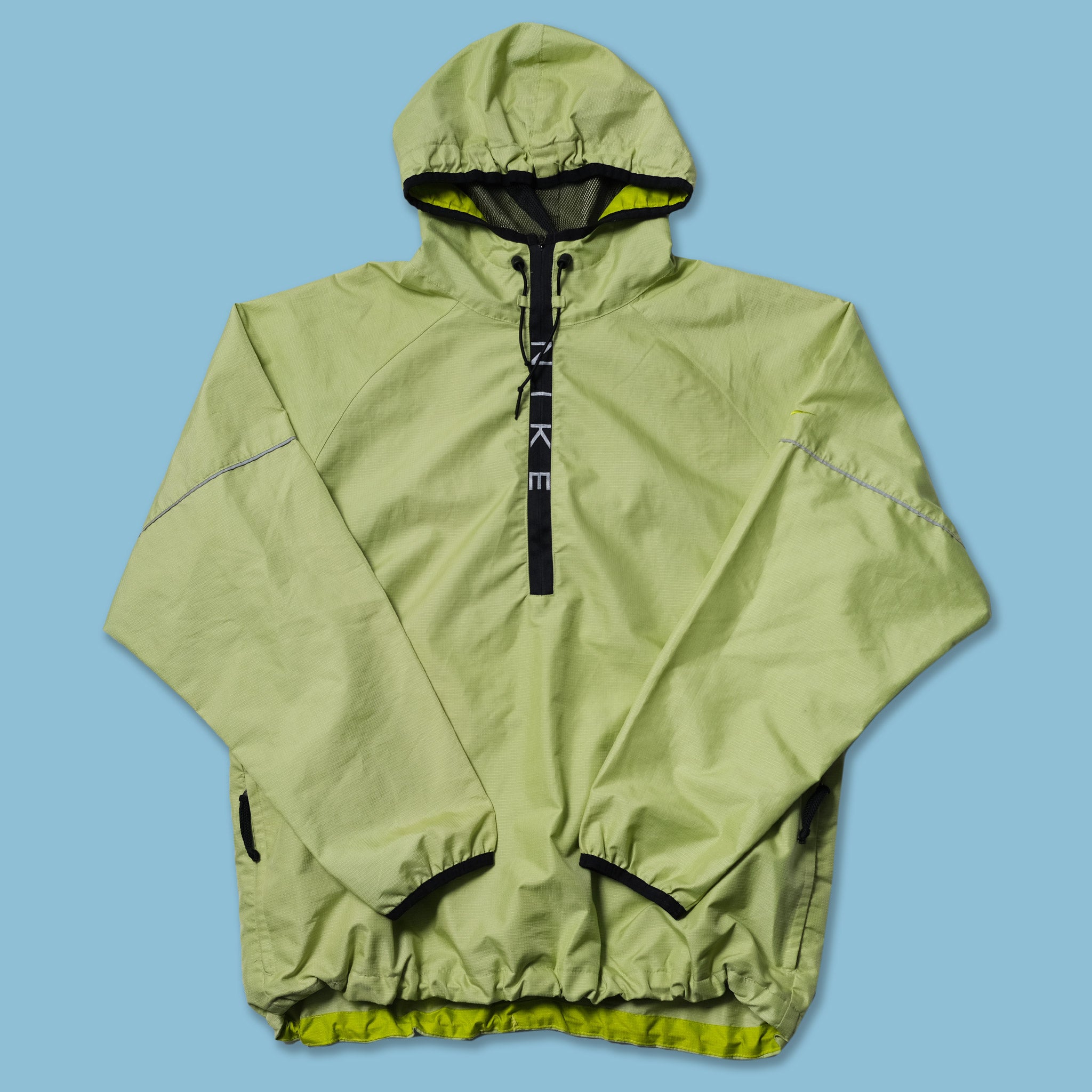 nike windbreaker lime green