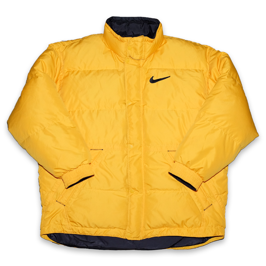 nike yellow puffer jacket