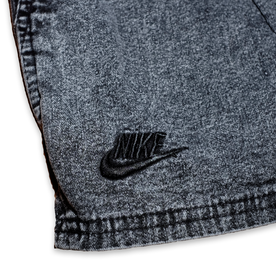 nike challenge court denim shorts