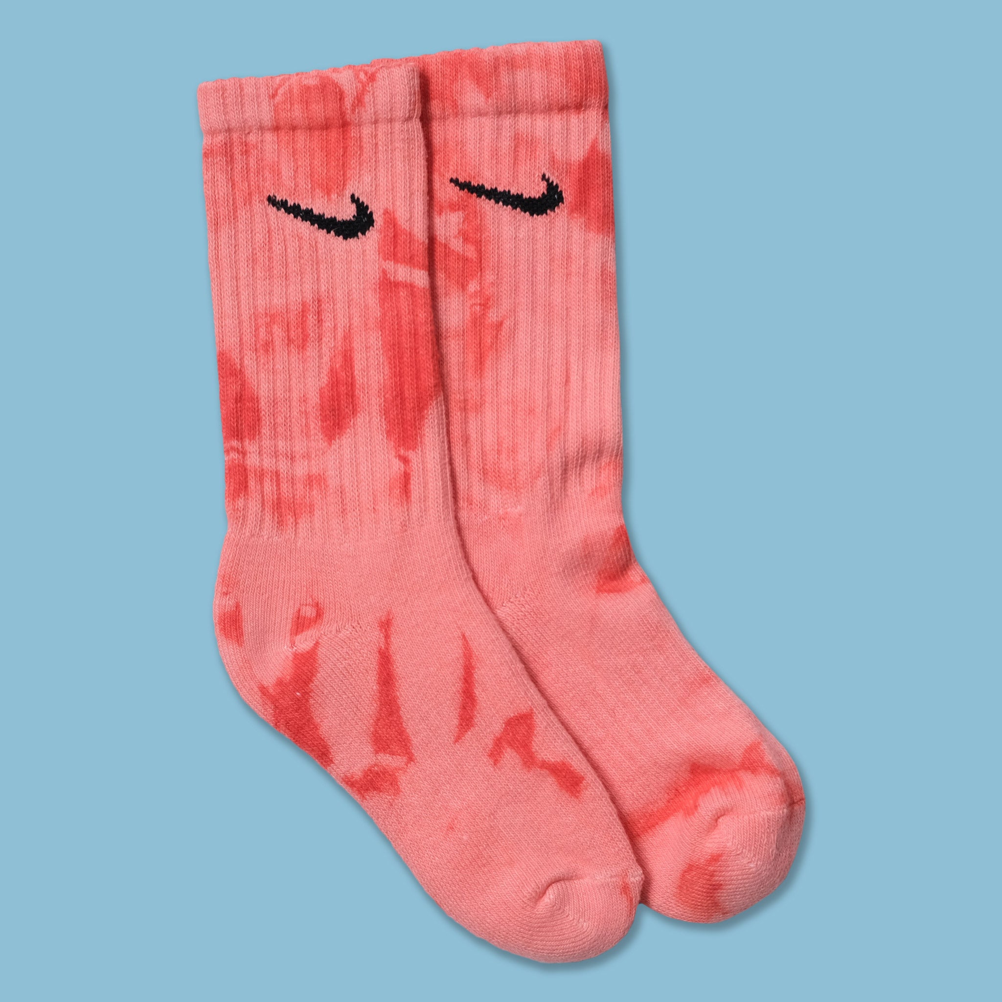 red tie dye nike socks