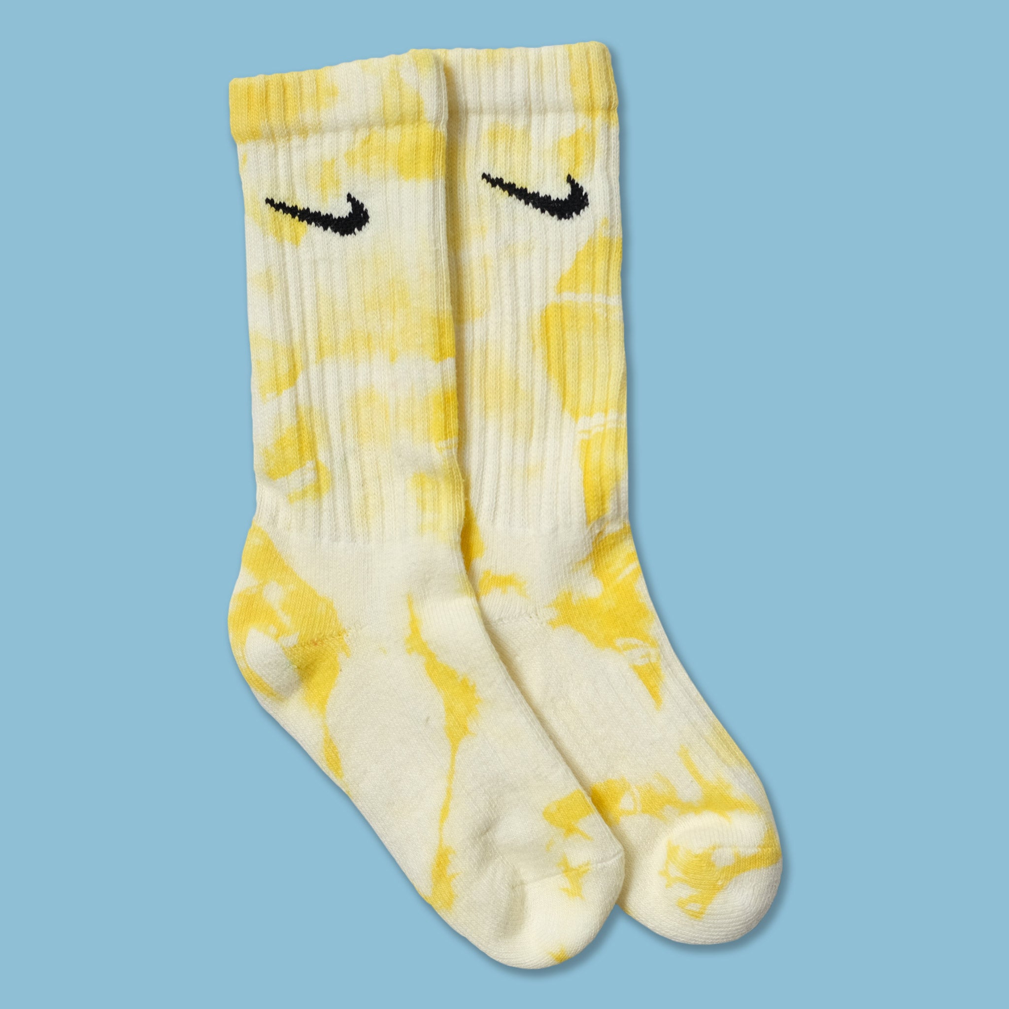 Nike Tie Dye Socks Yellow | Double 